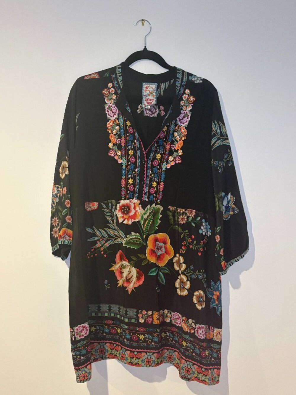 Johnny Was Mabel Silk Tunic Dress